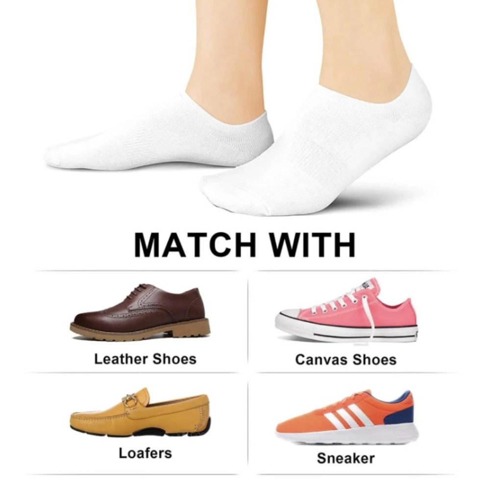 12 Pairs MEN'S NO-SHOW SOCKS SIZE 10-13 - Picture 10 of 10